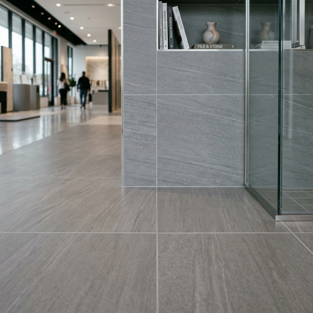 Ceramic tile installation detail
