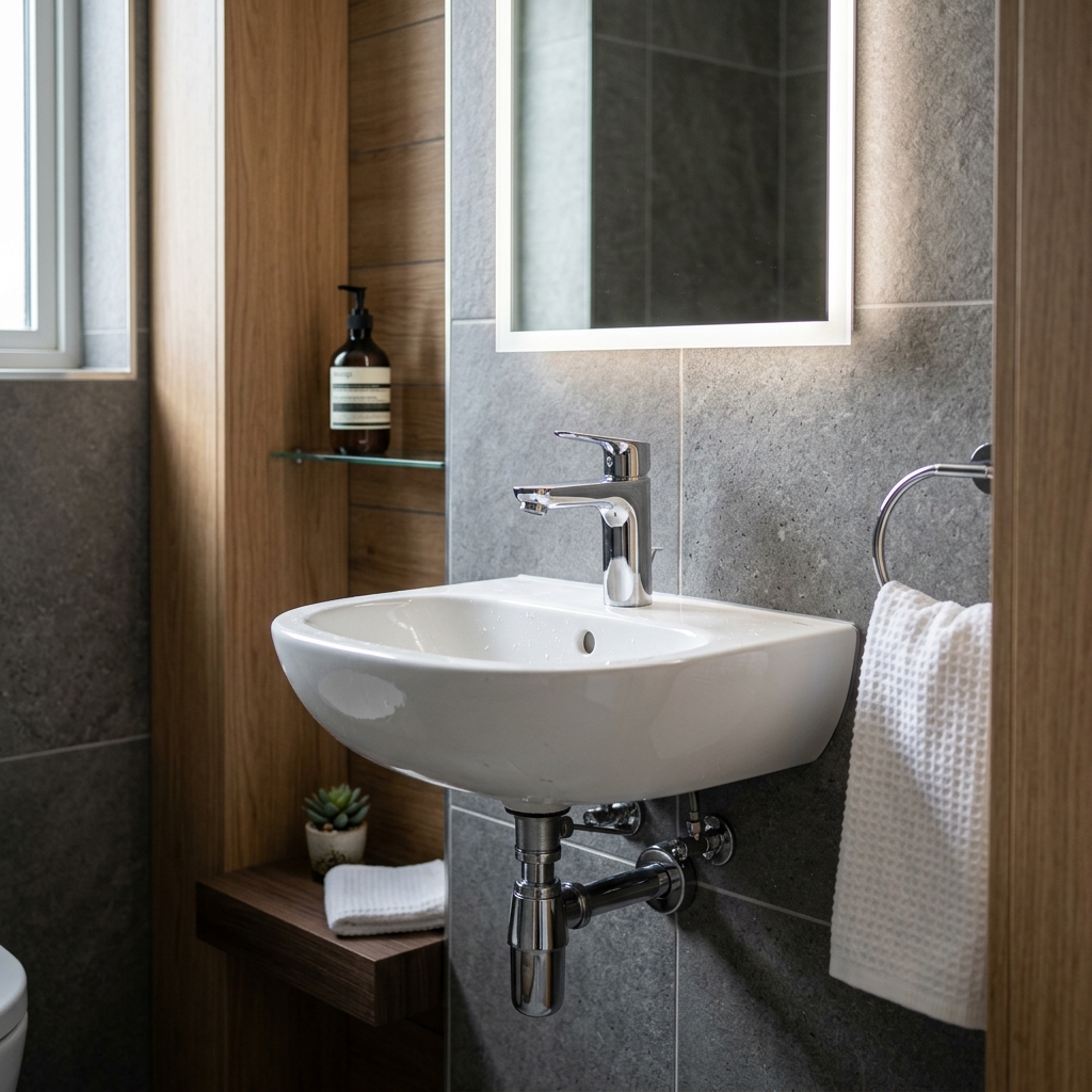 Wall hung hand wash basin