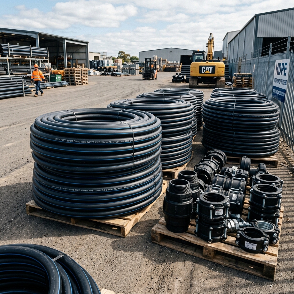 HDPE polyethylene pipe coils