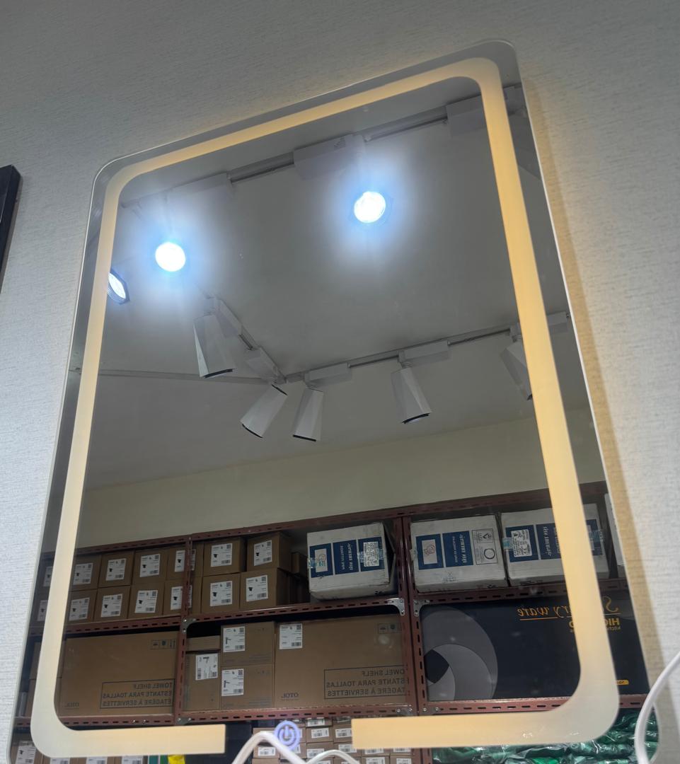 Smart LED bathroom mirror with touch control