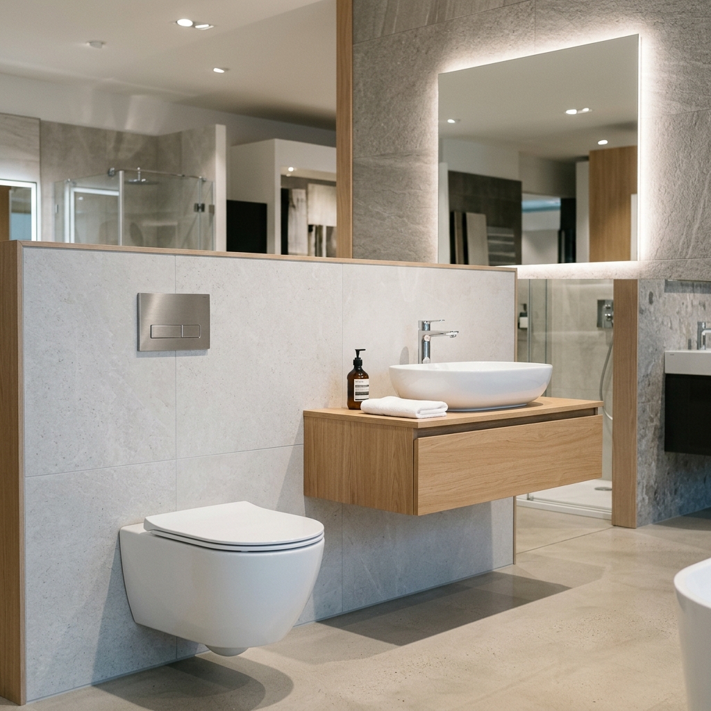 Modern bathroom sanitary fittings